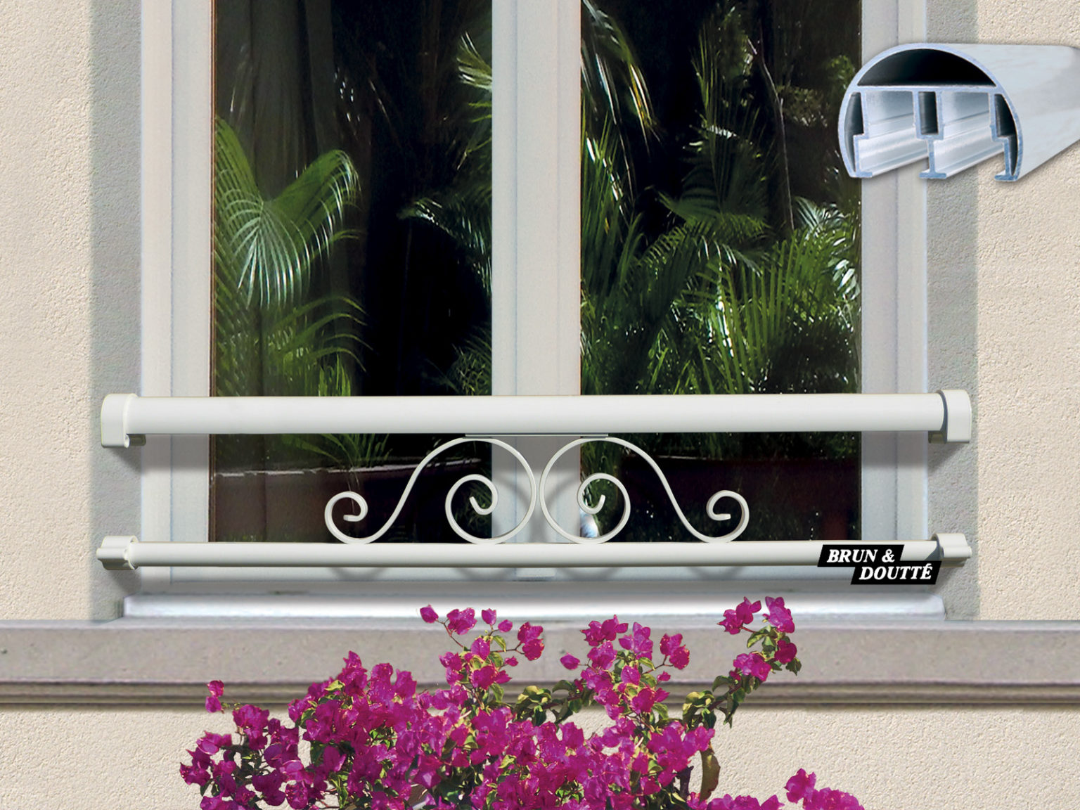 SAINT CLOUD barre d'appui de fenêtre aluminium - Brun & Doutté