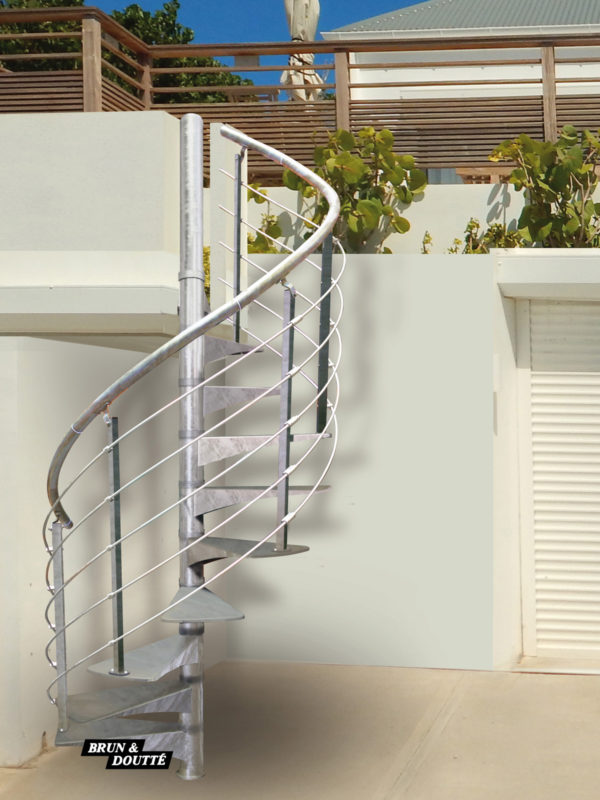 OSLO escalier hélicoïdal adaptable d'extérieur